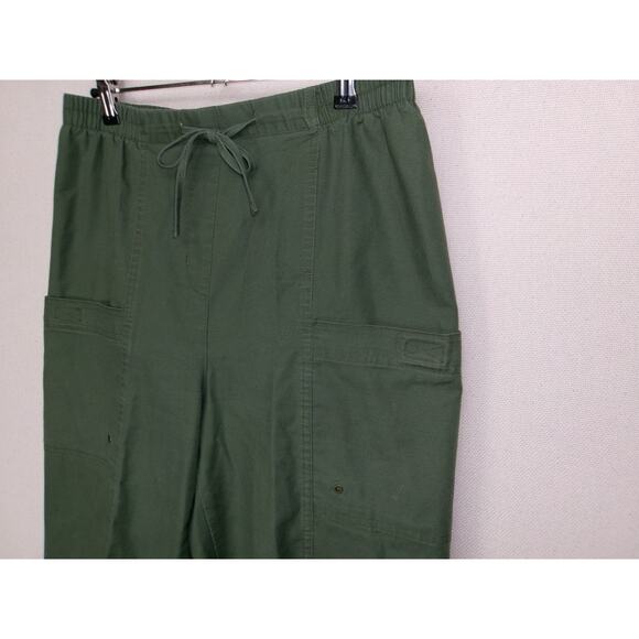 Allison Daley Cargo Capri Military Green Size 12 Casual Beach Errands Travel - Picture 4 of 12